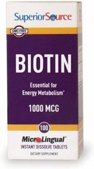 Biotin 1000 mcg Quick Dissolve Tablets – Supports Hair, Skin, Nails & Energy (2