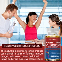 Night Time Fat Burner Reduce Belly Slimming Weight Loss 120 Capsules