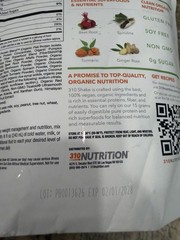 310 Nutrition All-In-One Shake 28 Serving Chocolate Organic Vegan NEW Sealed