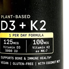 Premium Sports Research D3 (5,000 IU) + K2 (100 Mcg) 160 Gels (1-2 PACK)