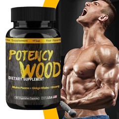 Herbal Supplements 60 Capsules, Potency Wood Ginseng Ashwagandha Gingko Tribulus