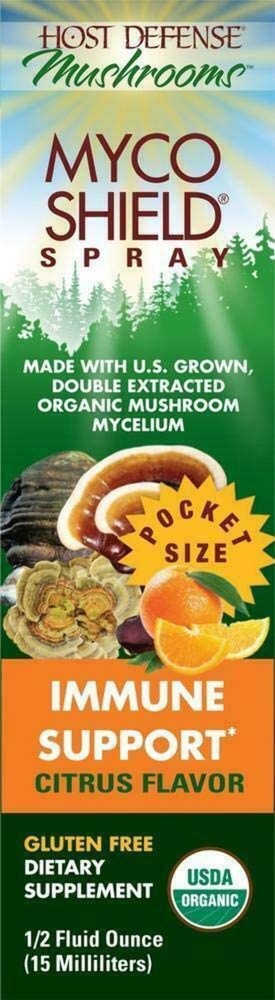 Host Defense-MycoShield Spray Citrus 0.5 fl oz EXP 11/26