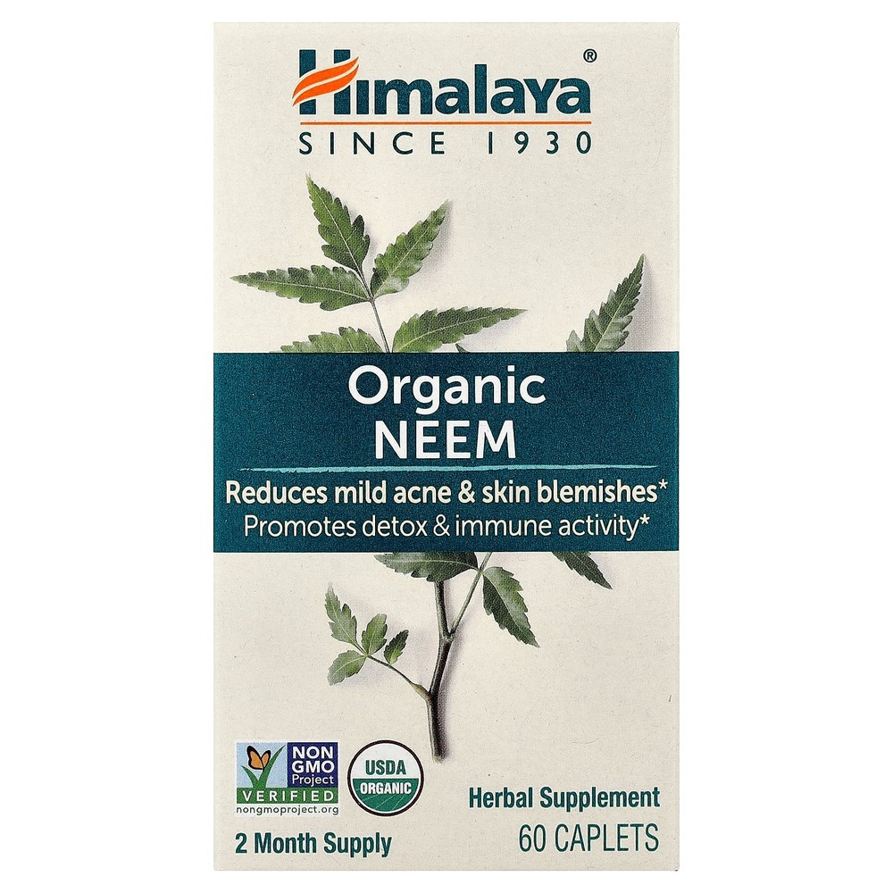 2 X Himalaya, Organic Neem, 60 Caplets