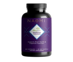 NAOMI Mighty Mg Magnesium Glycinate & Malate Complex 360mg High Absorption Fo…
