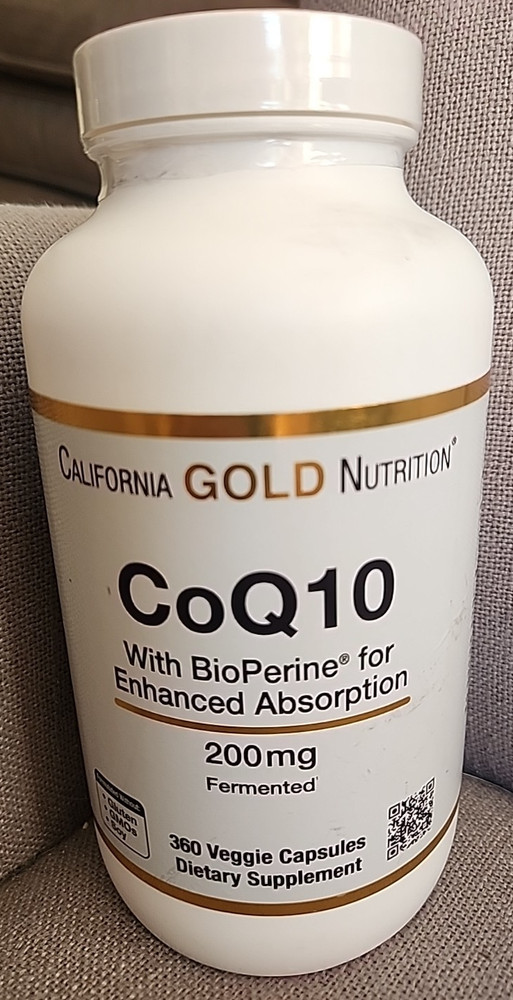 CoQ10 with Bioperine® Black Pepper Extract, 200 mg, 360 Veggie Capsules