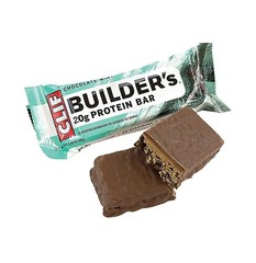 CLIF Bar Builders Protein Bar, Chocolate Mint/Peanut Butter, 2.4 Oz, 18 Bars/Box