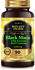 Black Maca Root with Korean Red Ginseng, Increase Stamina, Strength, Memory