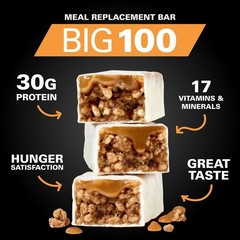 Big 100 Meal Replacement Bar Vanilla Caramel Churro 9 Bars Each (Pack of 3)