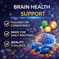 3-Pack Relaxium Focus Max Capsules – Daily Focus and Brain Support – 180 Caps