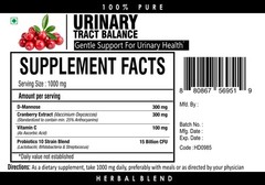 Urinary Tract Balance Powder with D-Mannose, Cranberry, Vitamin C & Probiotics
