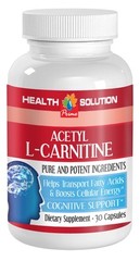 Acetyl L-CARNITINE – Boosts Cellular Energy – Transports Fatty Acids – 1 Bottle