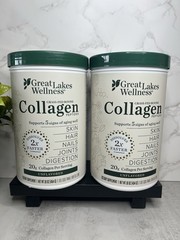 Great Lakes Wellness Collagen Grass-Fed Unflavored 2 pack! 16 oz Exp 11/2029