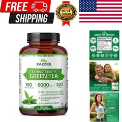 Extra Strength Green Tea 20:1 Extract, 50% EGCG, 98% Polyphenols, 80% Catechi…