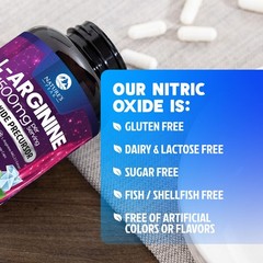 L-Arginine Complex – Extra Strength Nitric Oxide 120 Count (Pack of 1)