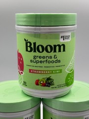 Bloom Greens & Superfoods Powder, STRAWBERRY KIWI, 50 Servings, Mix w/Beverage