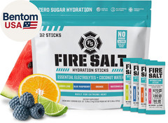Fire Science Fire Salt Hydration Sticks, Electrolytes & Coconut Water, Hydration