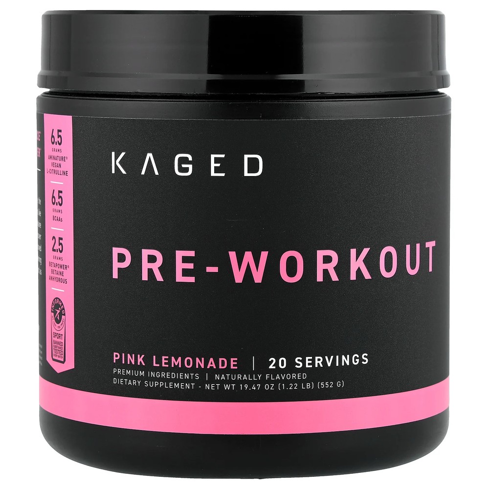 2 X Kaged, Pre-Workout, Pink Lemonade, 1.22 lb (552 g)