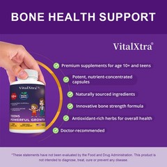 Premium Bone Strength Formula, Enhanced Immunity And Overall Health For Age 10+