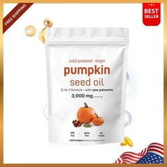Aged 1Pack Pumpkin Seed Oil, 300 Softgels, 3000mg Odorless Heart & Immune USA