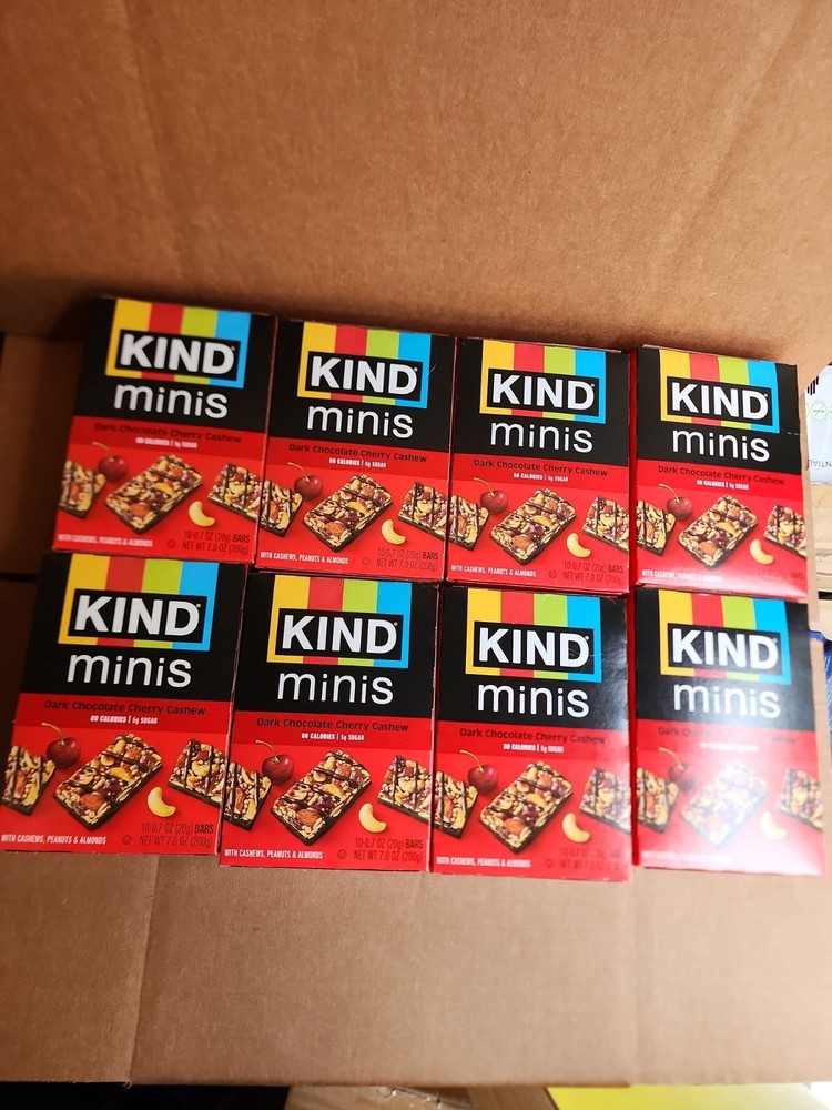 Kind Snacks 27962 Minis, Dark Chocolate Cherry Cashew, 0.7 Oz, 80/pack