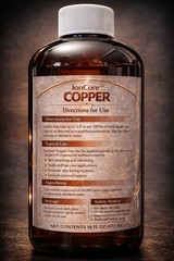 2 Pack IonCore Colloidal Copper 16 oz 10 PPM Lab-Crafted Ultra-Pure Copper Water