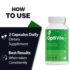 ( 5 Pack ) OptiVite, Opti Vite+ for Vision Support and Overall Health Capsules