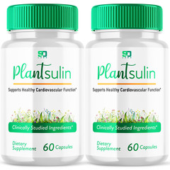(2 Pack) Plantsulin Supports Healthy Cardiovascular Function Pill (120 Capsules)