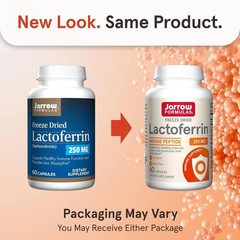 Jarrow Formulas Freeze Dried Lactoferrin 250 mg 60 Count pack of 3