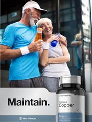 Horbäach Chelated Copper Supplement 6mg | 300 Tablets | 300 Count (Pack of 1)