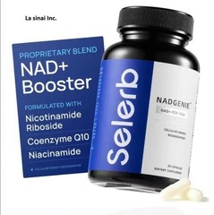 NAD+ Supplement for Men.Selerb with CoQ10 & Maca, Energy & Prostate Health,30ct