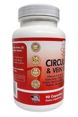 Circulation and Vein Support 90 Capsules, Micronized process, Blood Circulation
