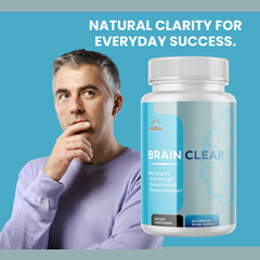 Brain Clear- Brain Support- 3 Bottles- 180 Capsules