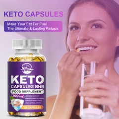 Keto Slimming Capsules Fat Burner Weight Loss Suppress Appetite 120/240/480PCS