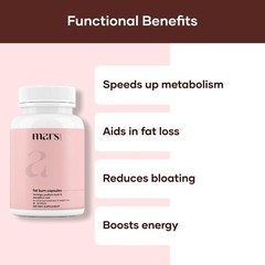 Mars Fat Burn Capsules – With Psyllium Husk, Moringa & Dandelion Root – Pack 1