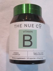 The Nue Co Vitamin B Complex Dietary Supplement 30 Capsules Vegan