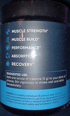 Venture Pal Micronized Creatine Monohydrate Powder 5000mg 60 Servings Unflavored