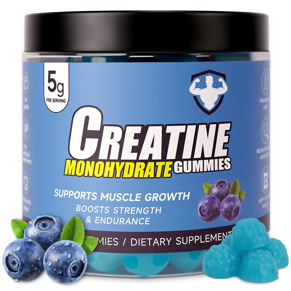 Supports Muscle Growth Creatine Monohydrate Gummies with 5g Per Serving