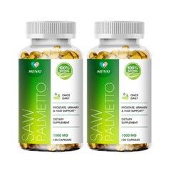 120PCS Saw Palmetto 1000mg – Premium Prostate Health Support Supplement for Men