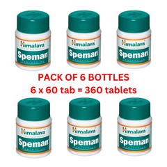 6x Himalaya Speman 60 Tablets Herbal Supplement Fast Shipping 360 Tabs