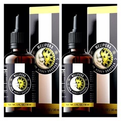 2 BOTTLES MELIPONA RAW STINGLESS BEE HONEY NOT DILUTED 1 FL. OZ / 30 ML DROPPER