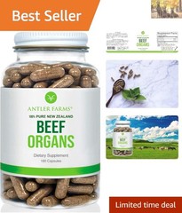 Nutrient-Dense Grass-Fed Beef Organs – 180 Capsules, Cold-Processed for Wellness