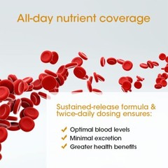 Vitamin B Complex 120 Capsules B1,B2,B3,B5,B6,B7,B9,B12, Immune Support Pills