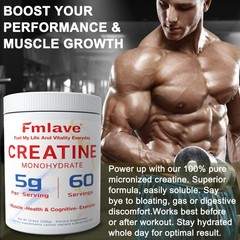 Unflavored CREATINE Monohydrate Powder Micronized For Men & Women 60 Servings