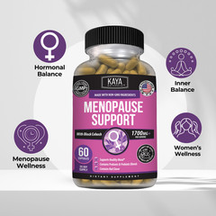 Menopause Support Supplement for Women with Black Cohosh, DIM & Red Clover
