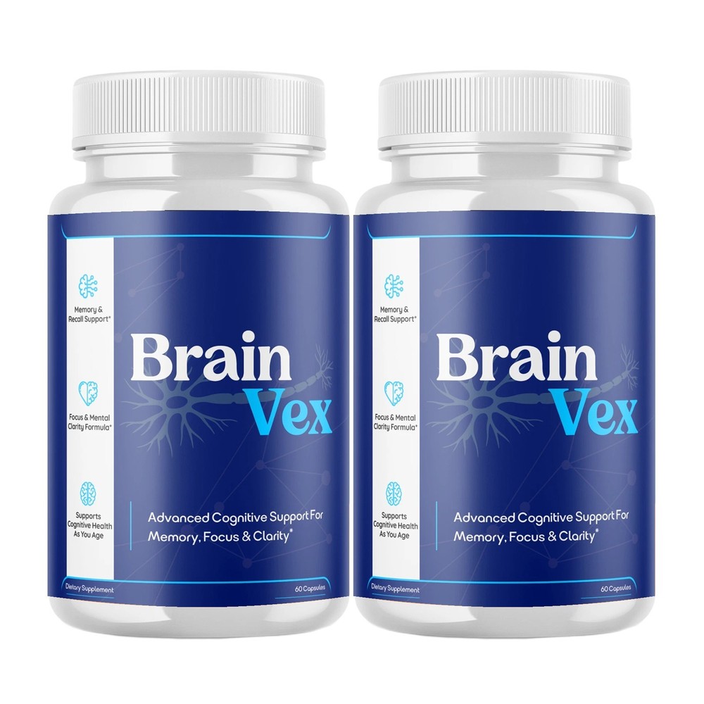 2-Pack BrainVex Capsules – Brain Vex Advanced Brain Health Support – 120 Caps