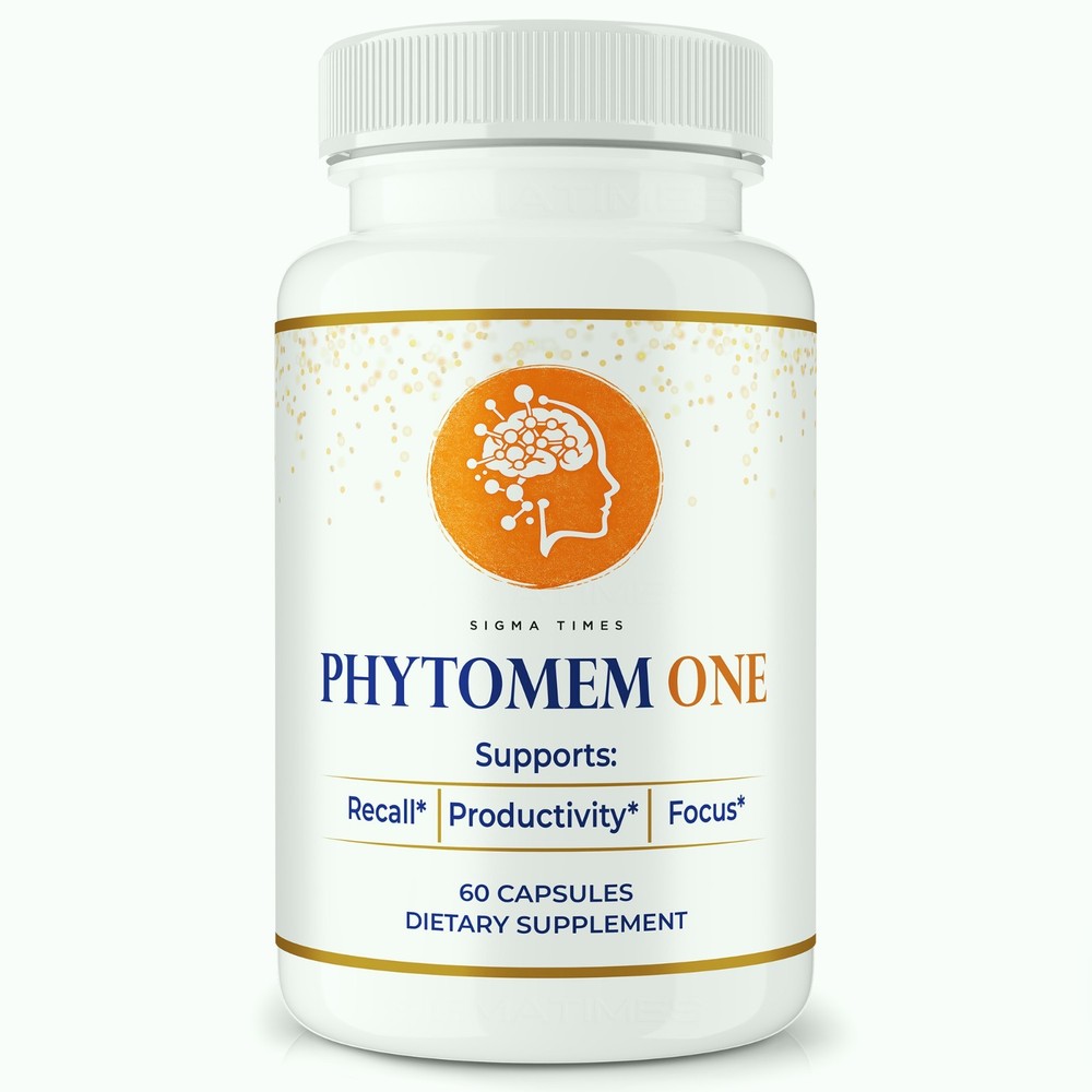 Phytomem One Capsules, Official Brain & Memory Support Supplement 60ct