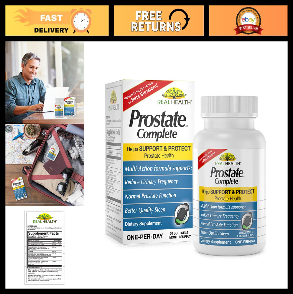 Prostate Health Supplements for Men – Saw Palmetto, Lycopene, Urinary Support, 3