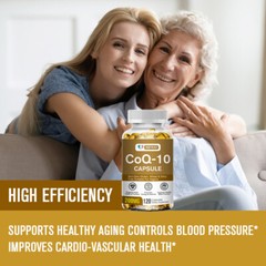 CoQ10 200mg, 240 Capsules, Vegetarian Capsules, Non-GMO (Coenzyme Q10 Ubiquinol)