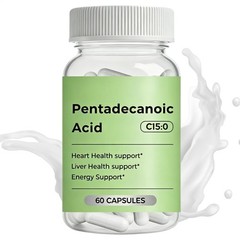 C15:0 Supplement, 60 Caps Pentadecanoic Acid, High Altitude Sheep Milk Sourced