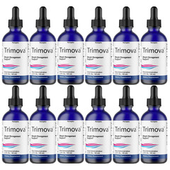 Trimova- Weight Management Support Drops, Fat Burning Liquid- 12 Bottles